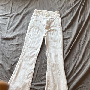 We The Free white Flared Pants